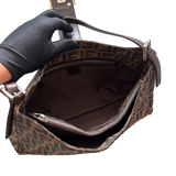 FENDI ZUCCA BROWN HANDBAG