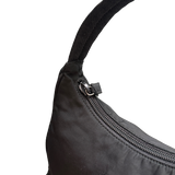 PRADA NYLON BLACK HOBO HANDBAG