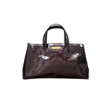 LOUIS VUITTON MAROON PATENT LEATHER HANDBAG