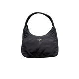 PRADA NYLON BLACK HOBO HANDBAG