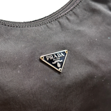 PRADA NYLON BLACK HOBO HANDBAG