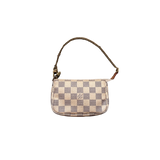 LOUIS VUITTON WHITE DAMIER MINI POUCH BAG