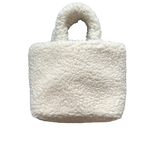 PRADA NATURAL WOOL AND CASHMERE TOTE BAG
