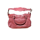 BALENCIAGA PINK LAMBSKIN LEATHER CITY BAG