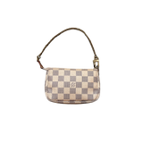 LOUIS VUITTON WHITE DAMIER MINI POUCH BAG