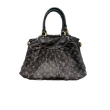 LOUIS VUITTON DENIM MONOGRAM NEO CABBY MM BLACK BAG