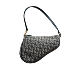 DIOR NAVY TROTTER SADDLE BAG