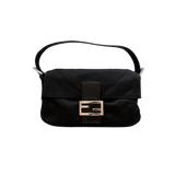 FENDI BLACK BAGUETTE HANDBAG