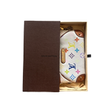 LOUIS VUITTON MURAKAMI MULTICOLOUR WHITE CHAIN POCHETTE BAG