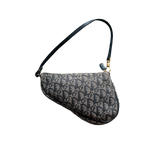 DIOR NAVY TROTTER SADDLE BAG