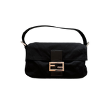 FENDI BLACK BAGUETTE HANDBAG