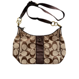 COACH BUTTON LOGO MONOGRAM MESSENGER BAG