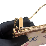 LOUIS VUITTON MURAKAMI MULTICOLOUR WHITE CHAIN POCHETTE BAG