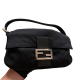 FENDI BLACK BAGUETTE HANDBAG