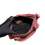 BALENCIAGA PINK LAMBSKIN LEATHER CITY BAG