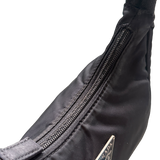 PRADA NYLON BLACK HOBO HANDBAG