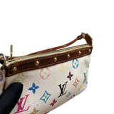 LOUIS VUITTON MURAKAMI MULTICOLOUR WHITE POCHETTE BAG