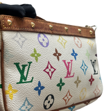 LOUIS VUITTON MURAKAMI MULTICOLOUR WHITE POCHETTE BAG