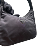 PRADA NYLON BLACK HOBO HANDBAG