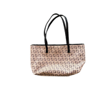 FENDI BEIGE MONOGRAM MINI TOTE BAG