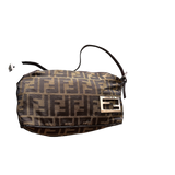 FENDI ZUCCA MINI SIDE LOGO HANDBAG