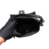 FENDI COTTON BLACK BAGUETTE BAG