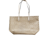 COACH BEIGE MONOGRAM TOTE BAG