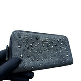 COACH BLACK STAR STUDDED WALLET