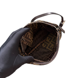 FENDI ZUCCA MINI SIDE LOGO HANDBAG