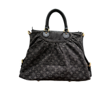 LOUIS VUITTON DENIM MONOGRAM NEO CABBY GM BLACK BAG