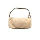 PRADA NYLON BEIGE POCHETTE HANDBAG