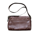 COACH BROWN LEATHER MESSENGER BAG
