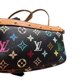 LOUIS VUITTON MURAKAMI MULTICOLOUR LONG STRAP BLACK POCHETTE BAG
