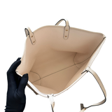 COACH BEIGE MONOGRAM TOTE BAG