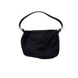 FENDI BLACK MAMMA BUCKET FLAP SHOULDER BAG