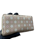 COACH PINK WHITE MONOGRAM WALLET