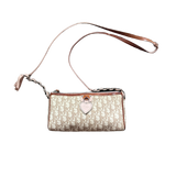 DIOR BEIGE TROTTER ROMANTIC SHOULDER BAG