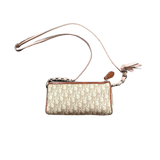 DIOR BEIGE TROTTER ROMANTIC SHOULDER BAG