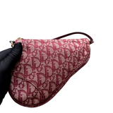 DIOR RED TROTTER SADDLE BAG