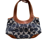 COACH BLUE DENIM TOTE BAG