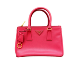 PRADA PINK SAFFIANO LEATHER HANDBAG