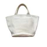 PRADA WHITE DENIM TOTE BAG