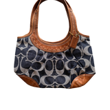 COACH BLUE DENIM TOTE BAG