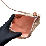 DIOR BEIGE TROTTER ROMANTIC SHOULDER BAG
