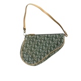 DIOR GREEN TROTTER SADDLE BAG