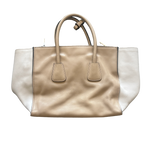 PRADA BEIGE CALF LEATHER TOTE BAG