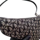 DIOR NAVY TROTTER SADDLE BAG