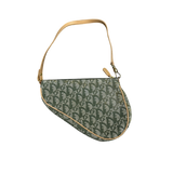 DIOR GREEN TROTTER SADDLE BAG