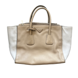 PRADA BEIGE CALF LEATHER TOTE BAG