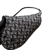 DIOR NAVY TROTTER SADDLE BAG